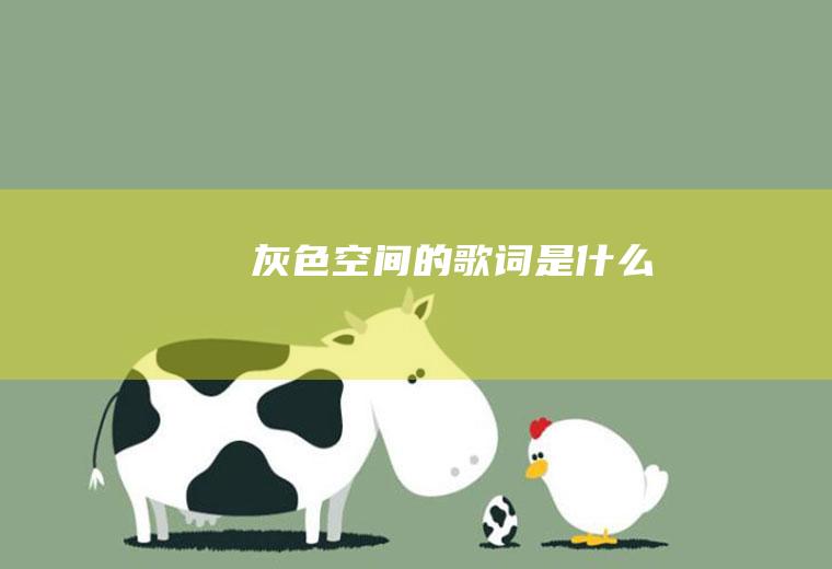 《灰色空间》的歌词是什么