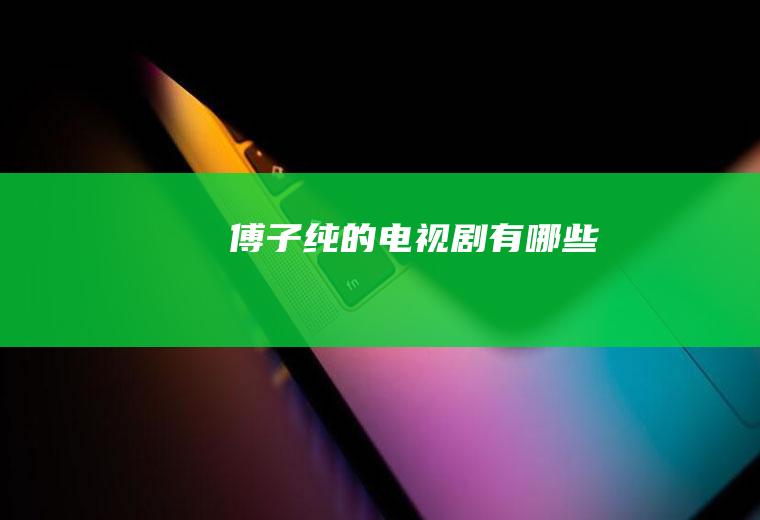 傅子纯的电视剧有哪些
