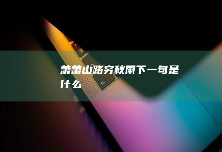 萧萧山路穷秋雨下一句是什么