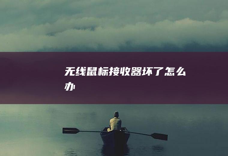 无线鼠标接收器坏了怎么办