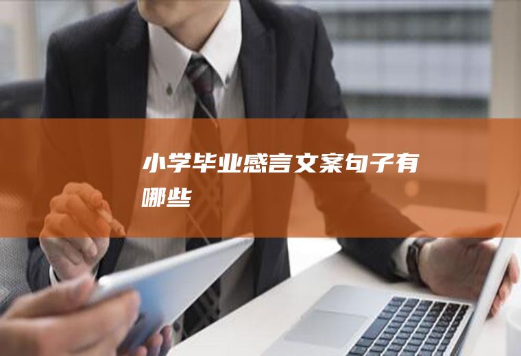 小学毕业感言文案句子有哪些