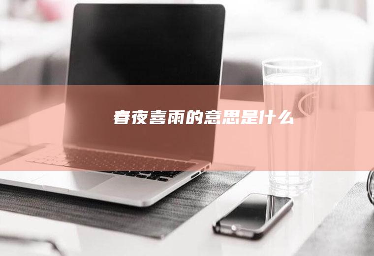 春夜喜雨的意思是什么