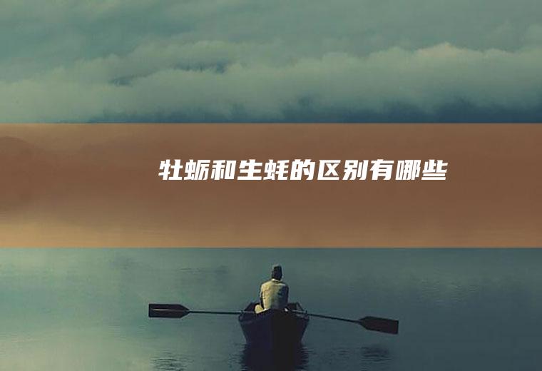 牡蛎和生蚝的区别有哪些