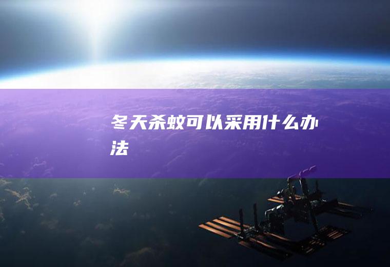 冬天杀蚊可以采用什么办法