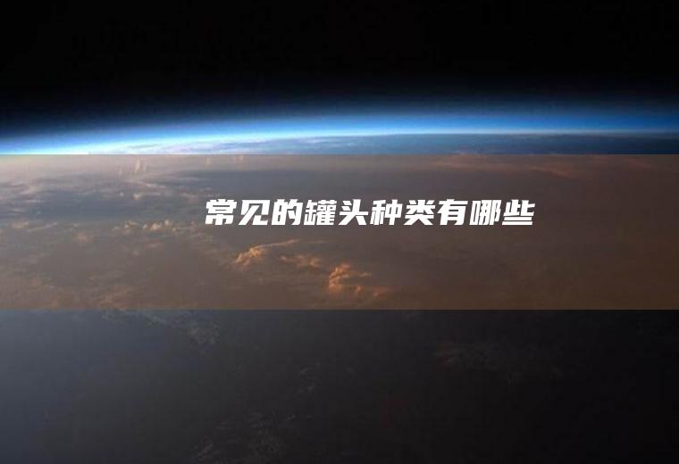 常见的罐头种类有哪些