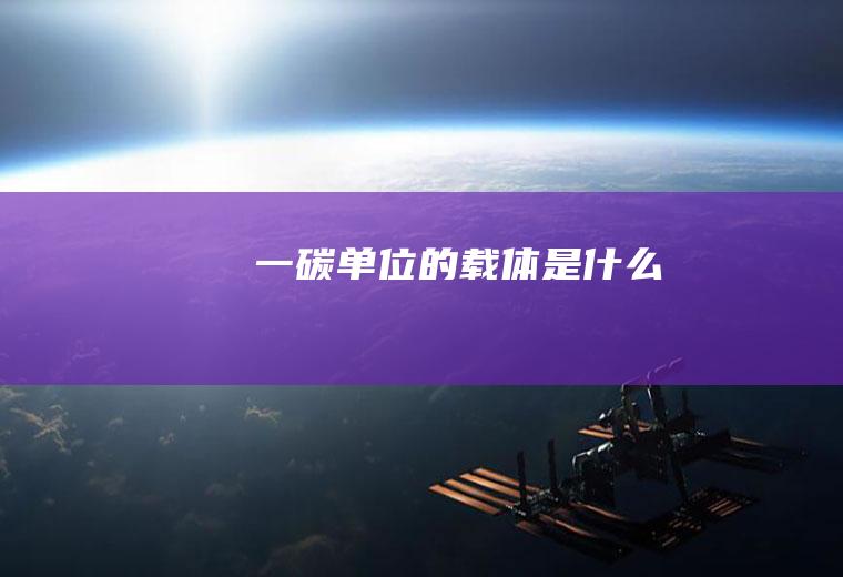 一碳单位的载体是