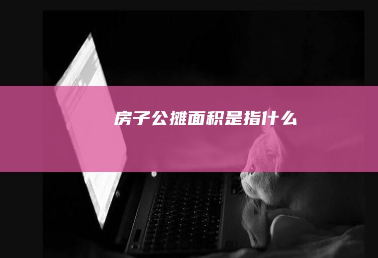 房子公摊面积是指什么