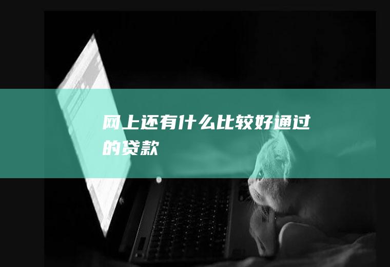 网上还有什么比较好通过的贷款