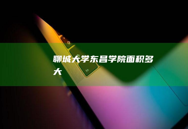 聊城大学东昌学院面积多大