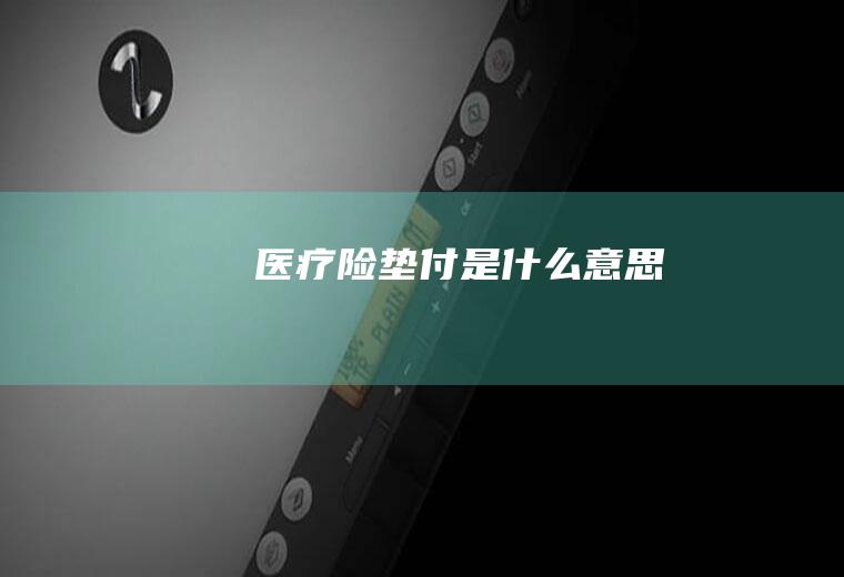 医疗险垫付是什么意思
