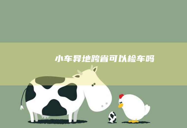 小车异地跨省可以检车吗