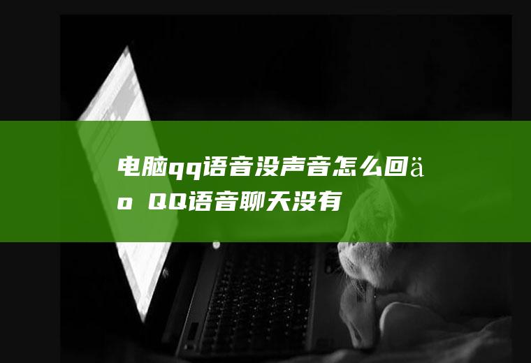 电脑qq语音没声音怎么回事(QQ语音聊天没有声音怎么办)
