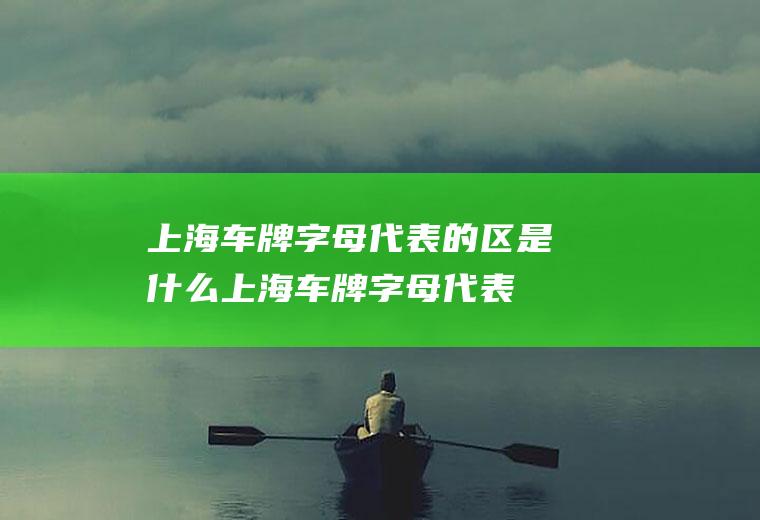 上海车牌字母代表的区是什么(上海车牌字母代表的区:沪A、沪B、沪D、沪E)
