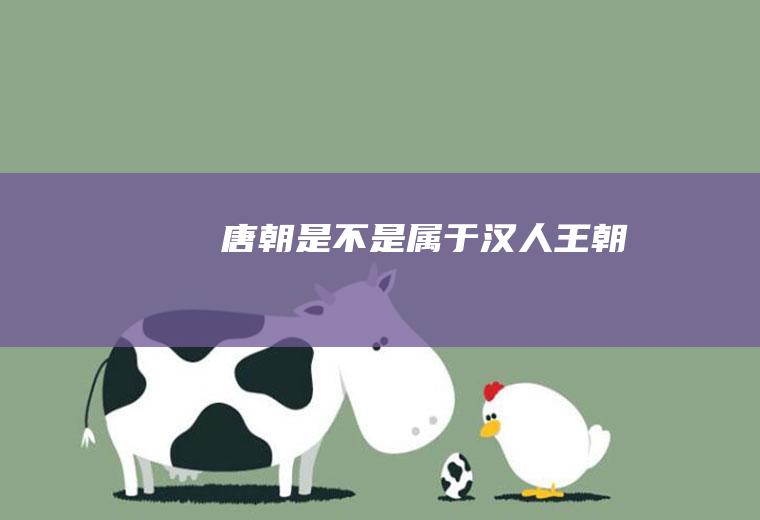 唐朝是不是属于汉人王朝