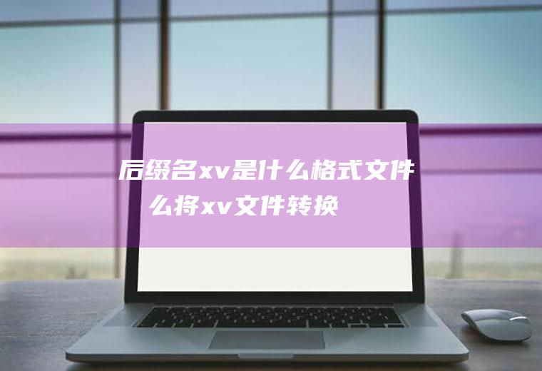 后缀名xv是什么格式文件(怎么将xv文件转换成其他常见的视频格式文件)