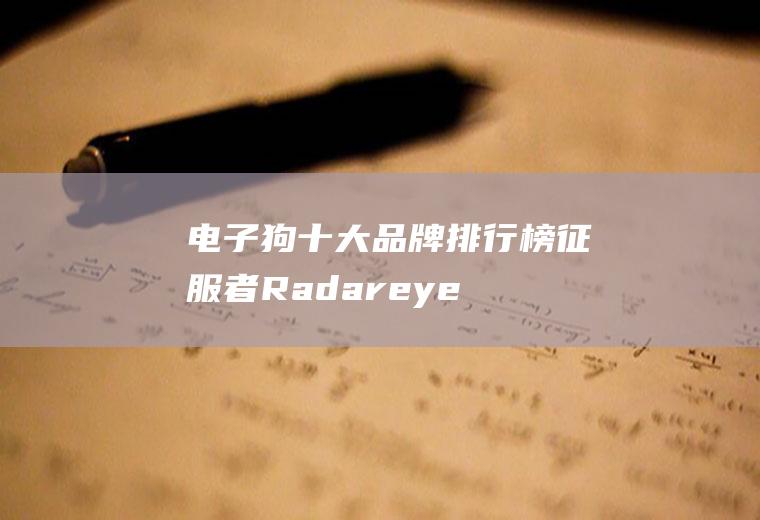 电子狗十大品牌排行榜:征服者Radareye、先知Xianz
