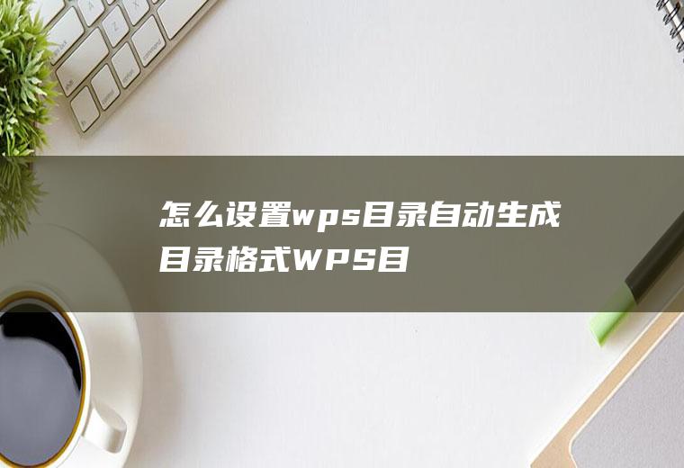 怎么设置wps目录自动生成目录格式(WPS目录格式怎么设置)