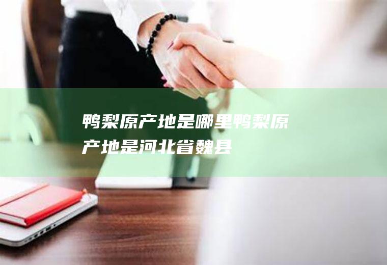 鸭梨原产地是哪里(鸭梨原产地是河北省魏县)