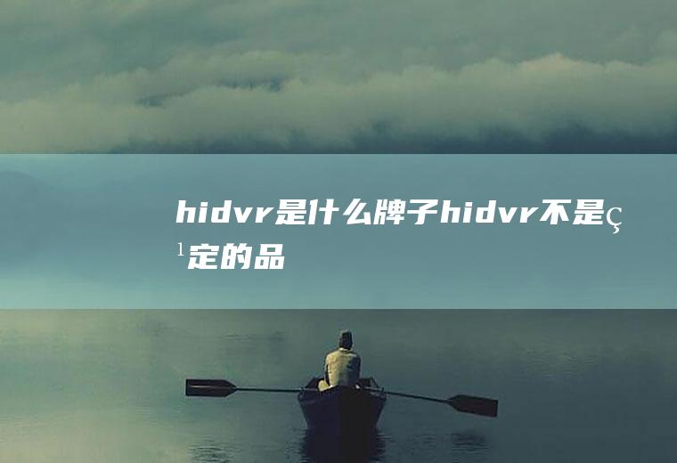 hidvr是什么牌子(hidvr不是特定的品牌)