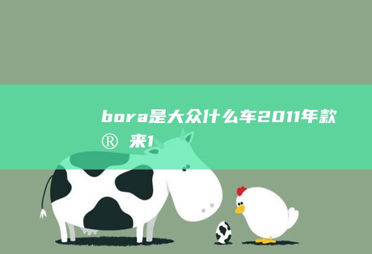 bora是大众什么车2011年款宝来1