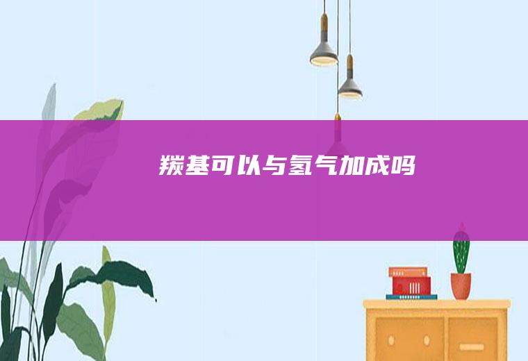 羰基可以与氢气加成吗