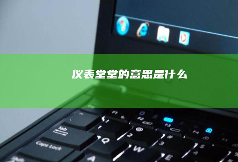 仪表堂堂的意思是什么