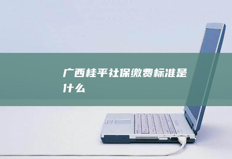 广西桂平社保缴费标准是什么