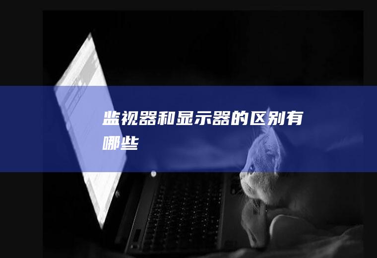 监视器和显示器的区别有哪些