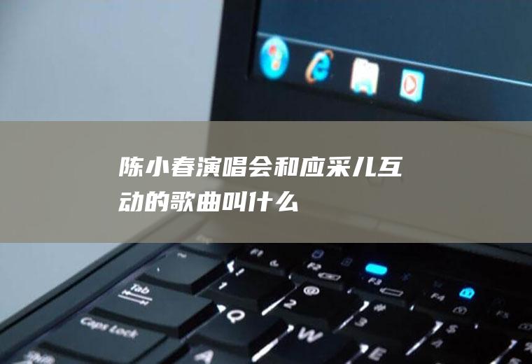 陈小春演唱会和应采儿互动的歌曲叫什么