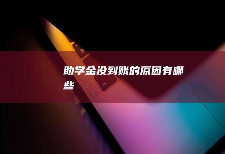 助学金没到账的原因有哪些