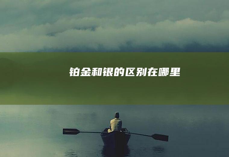 铂金和银的区别在哪里