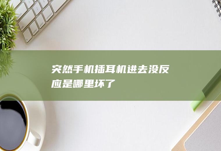 突然手机插耳机进去没反应是哪里坏了