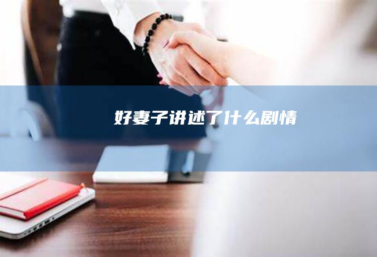 《好妻子》讲述了什么剧情