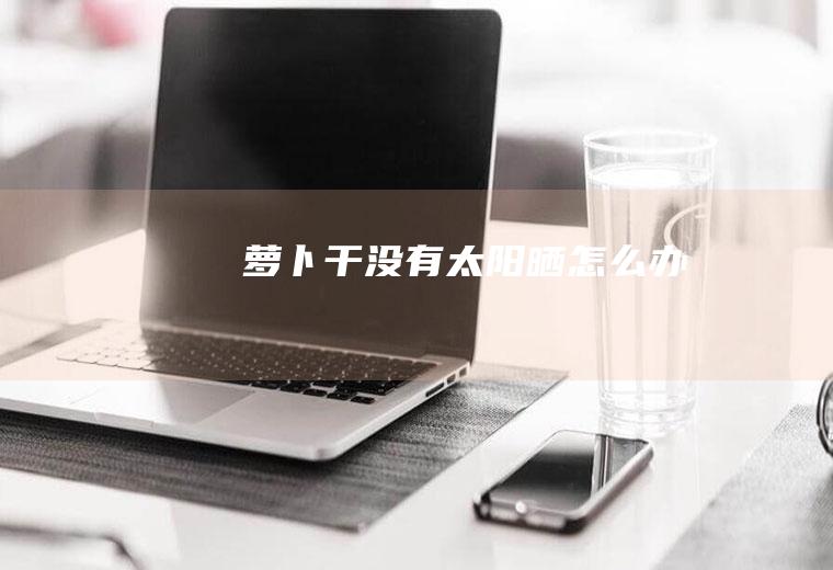 萝卜干没有太阳晒怎么办