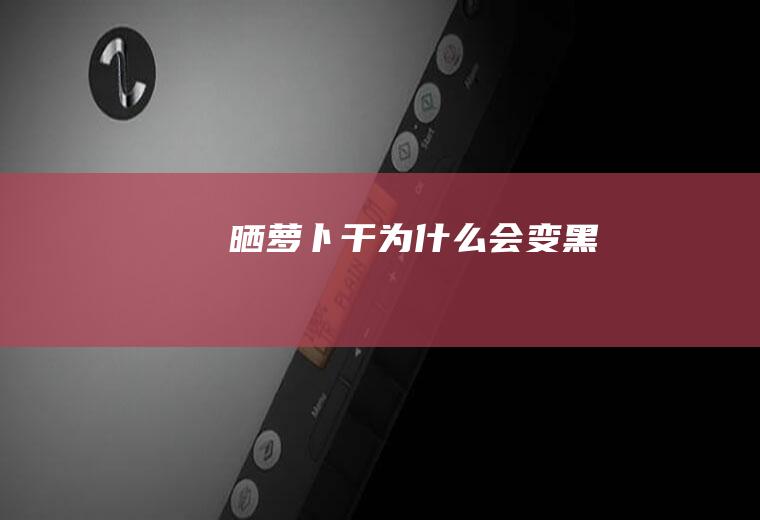 晒萝卜干为什么会变黑