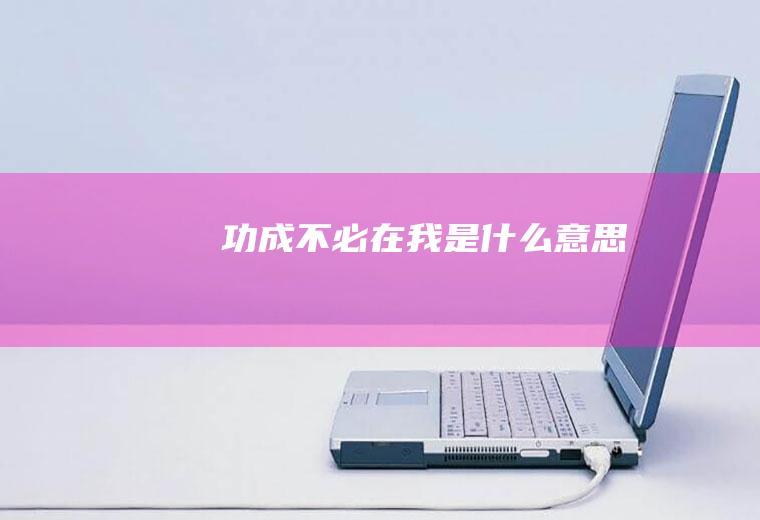 功成不必在我是什么意思