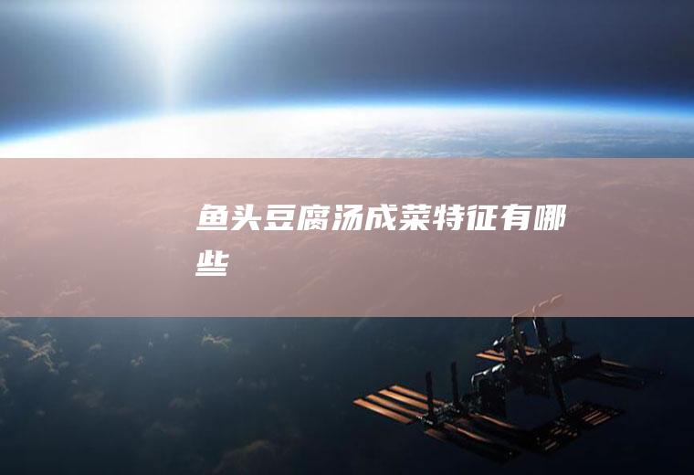 鱼头豆腐汤成菜特征有哪些