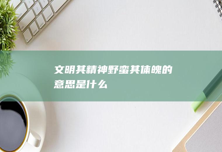 文明其精神野蛮其体魄的意思是什么