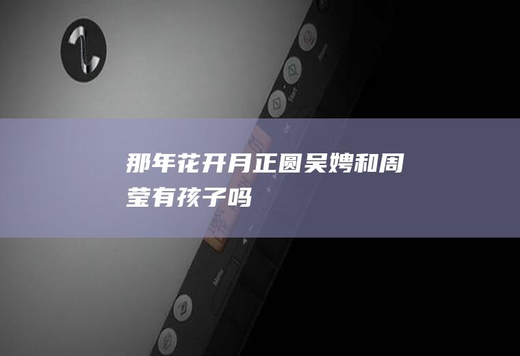 《那年花开月正圆》吴娉和周莹有孩子吗