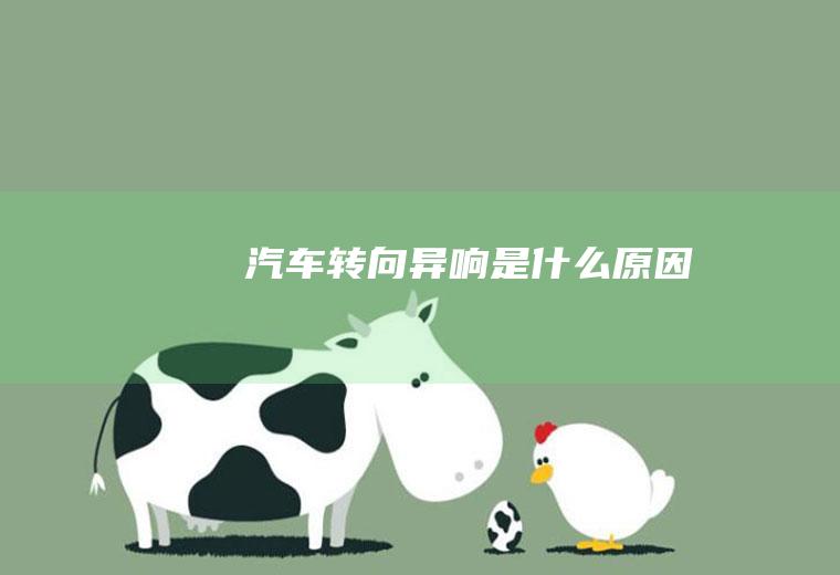 汽车转向异响是什么原因