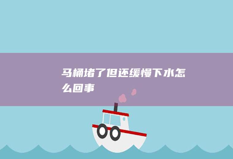 马桶堵了但还缓慢下水怎么回事