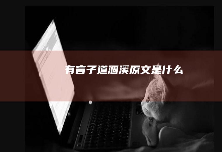 《有盲子道涸溪》原文是什么