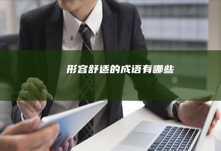 舒适的成语有哪些