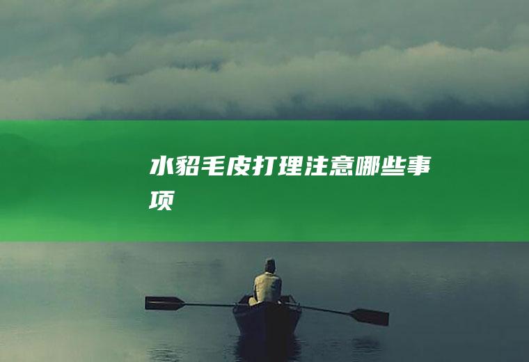 水貂毛皮打理注意哪些事项