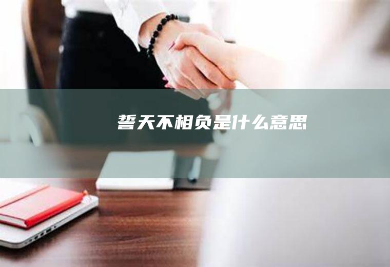 誓天不相负是什么意思