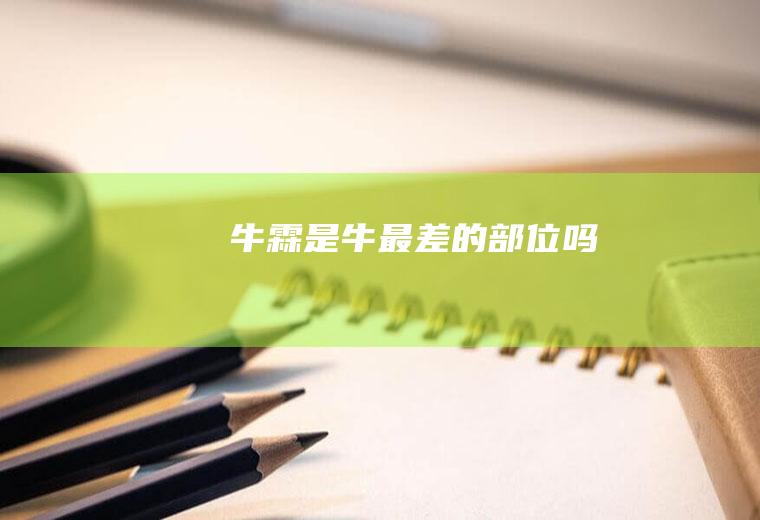 牛霖是牛最差的部位吗