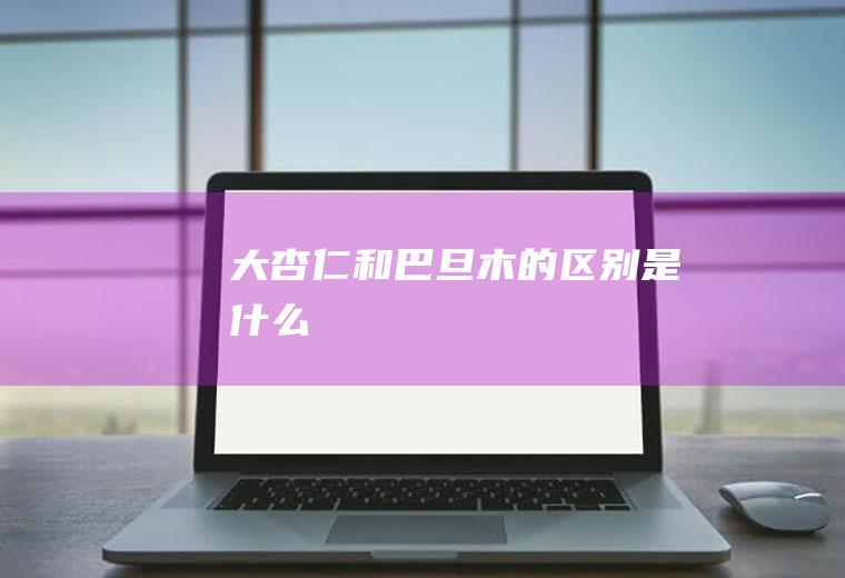 大杏仁和巴旦木的区别是什么