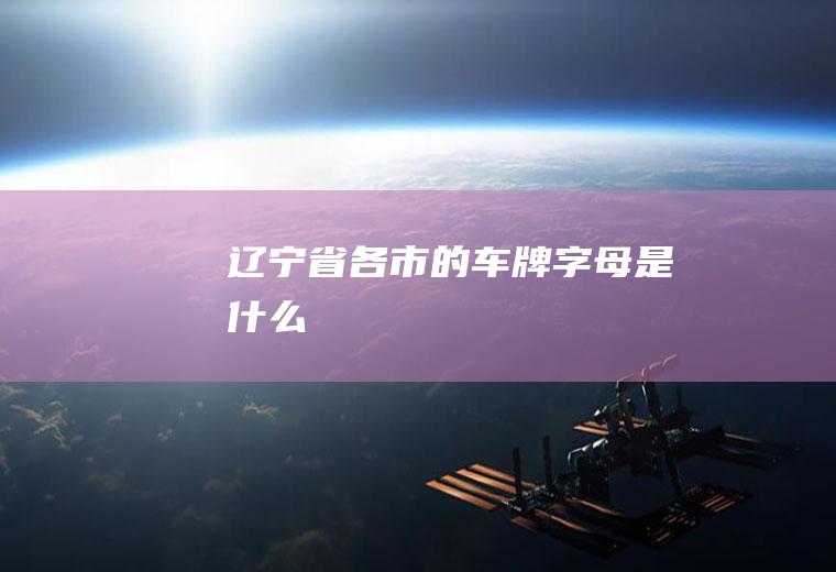 辽宁省各市的车牌字母是什么