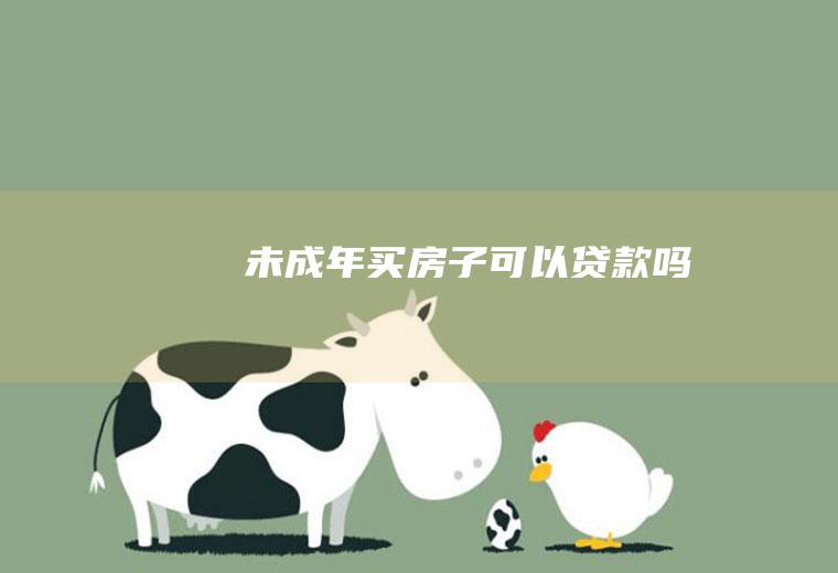 未成年子可以贷款吗