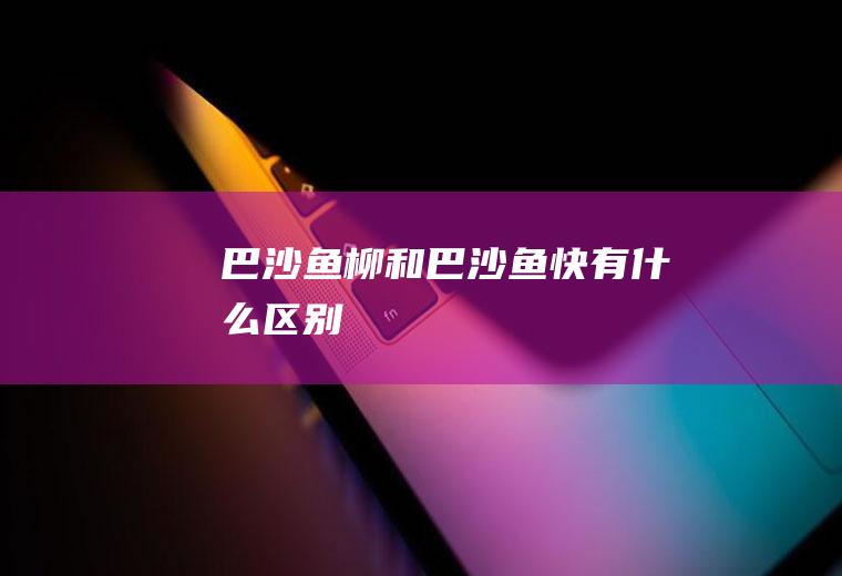 巴沙鱼柳和巴沙鱼快有什么区别